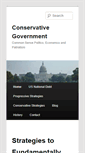 Mobile Screenshot of conservativegovernment.net