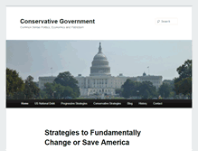 Tablet Screenshot of conservativegovernment.net